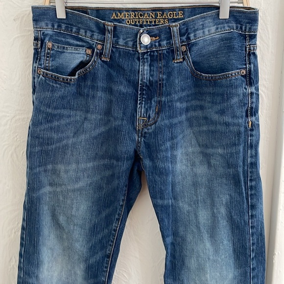 AMERICAN EAGLE OUTFITTERS Men's Original Boot Denim Jeans Size 31x30 In Blue - Picture 2 of 10